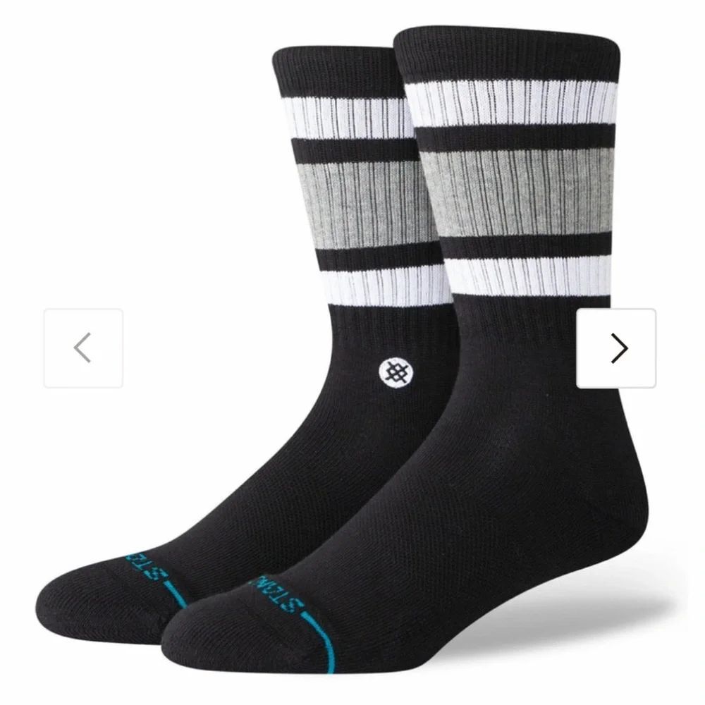 STANCE MEN’S CASUAL CREW SOCKS W/INFIKNIT MID CUSHION ARCH SUPPORT SIZE SMALL